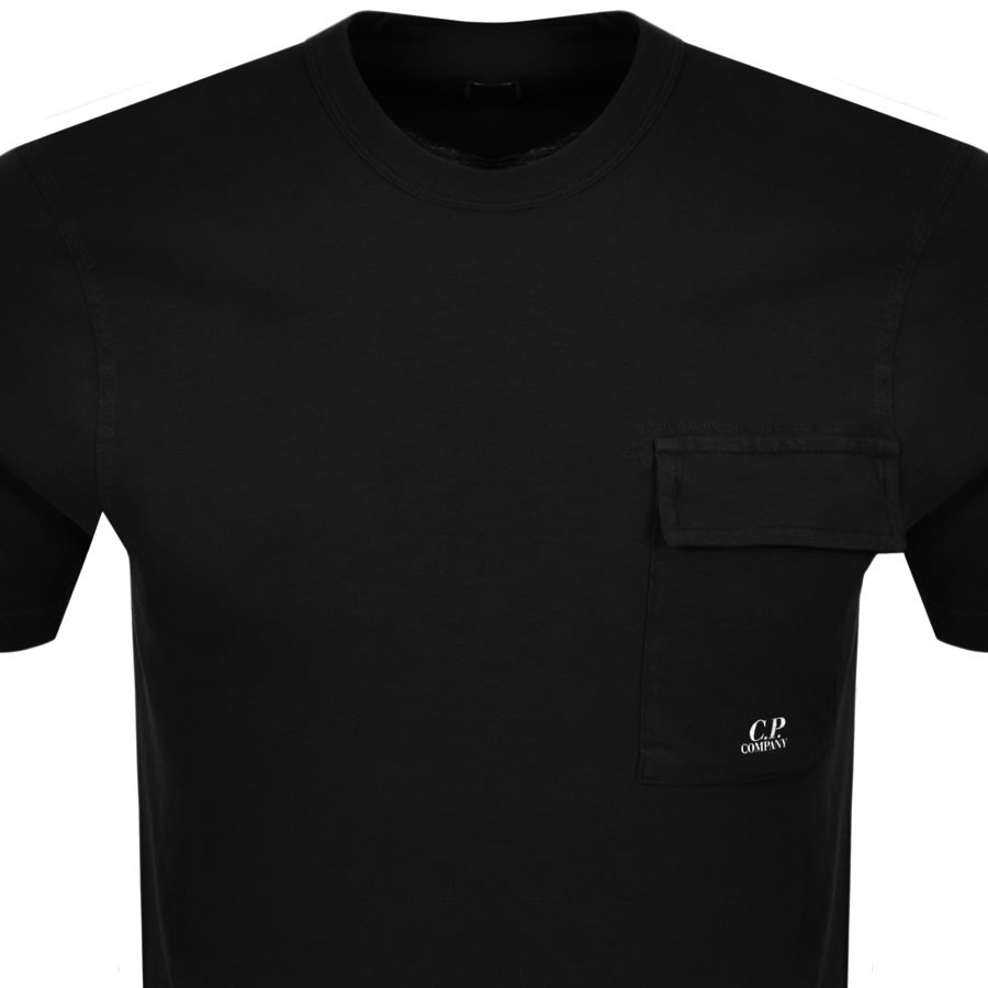 Alternative Image for ProductCP Company Crew Neck Pocket T Shirt Black2